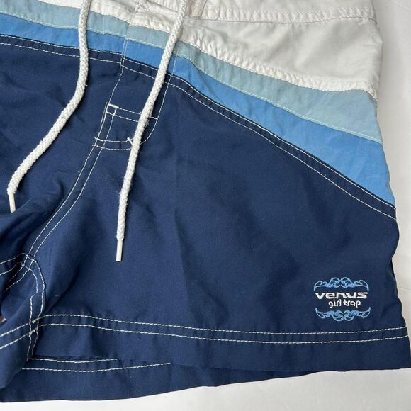 Venus Women's Blue and Navy Swim-briefs-shorts - Picture 3 of 8